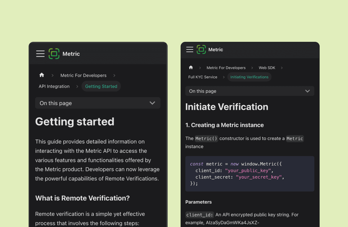 Developer Friendly Documentation