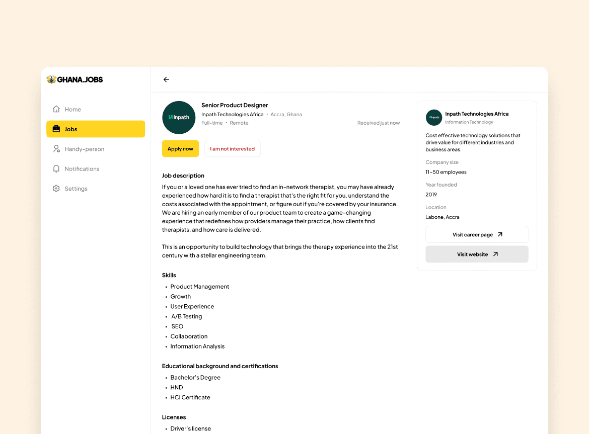Smart Job Management for Talents